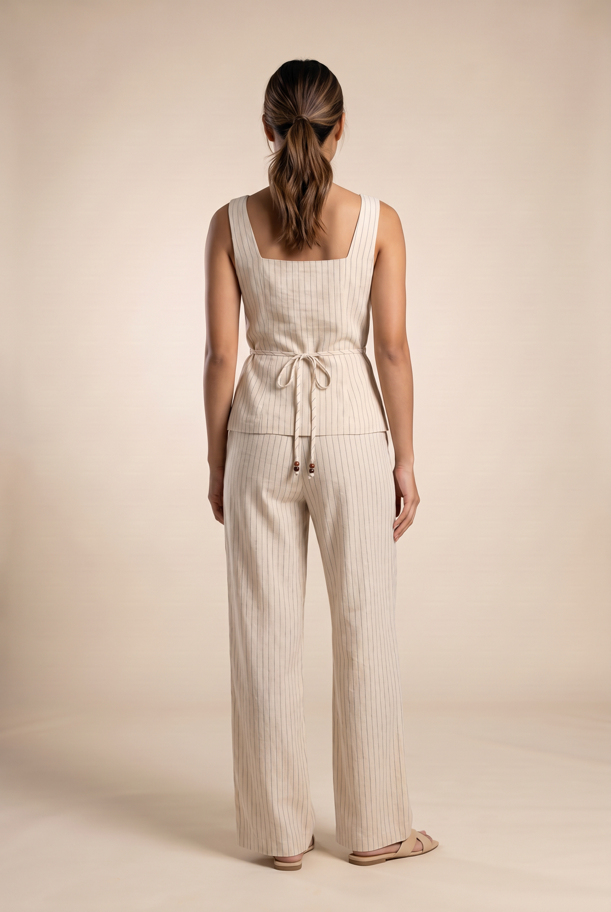 Pinstripe Vest & Trouser Set