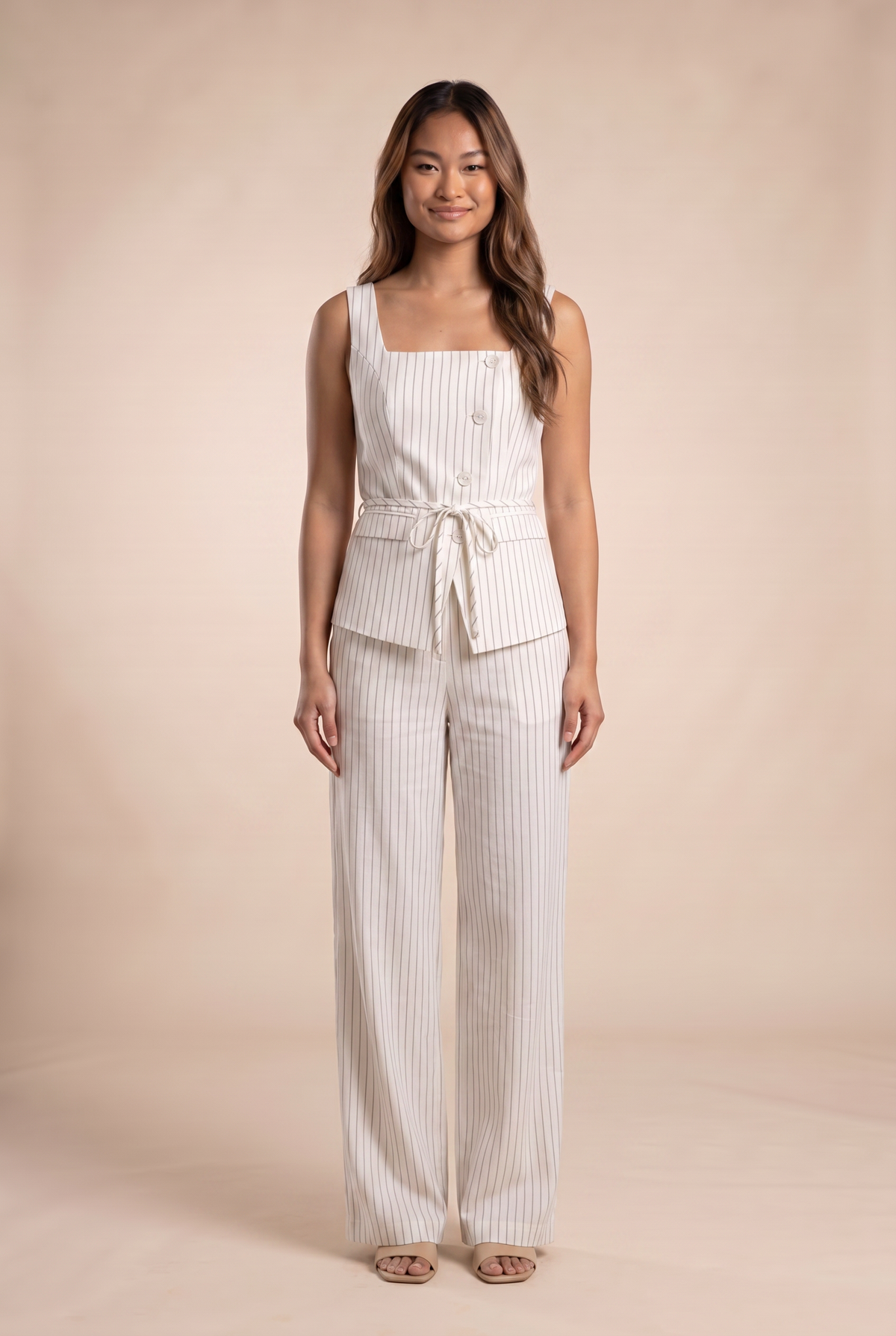 Pinstripe Vest & Trouser Set