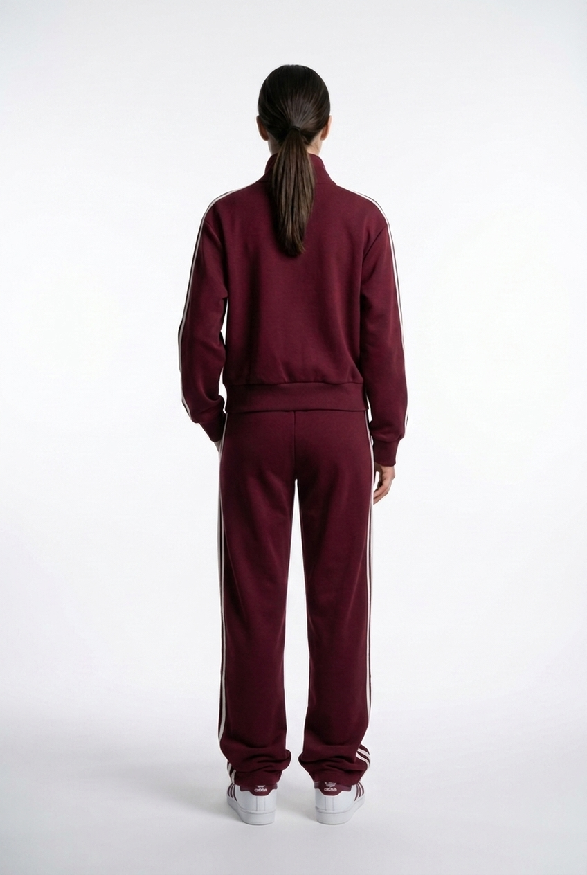 Vertical Stripe Track Jacket & Trouser Set