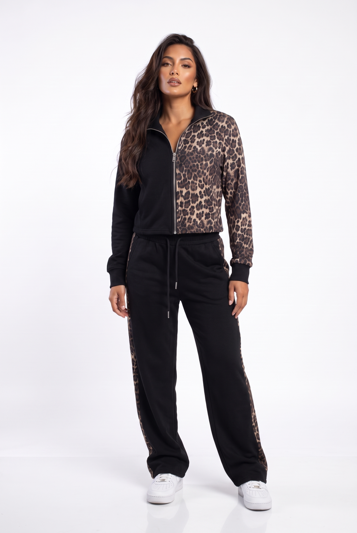 Two-Tone Leopard Split Track Set