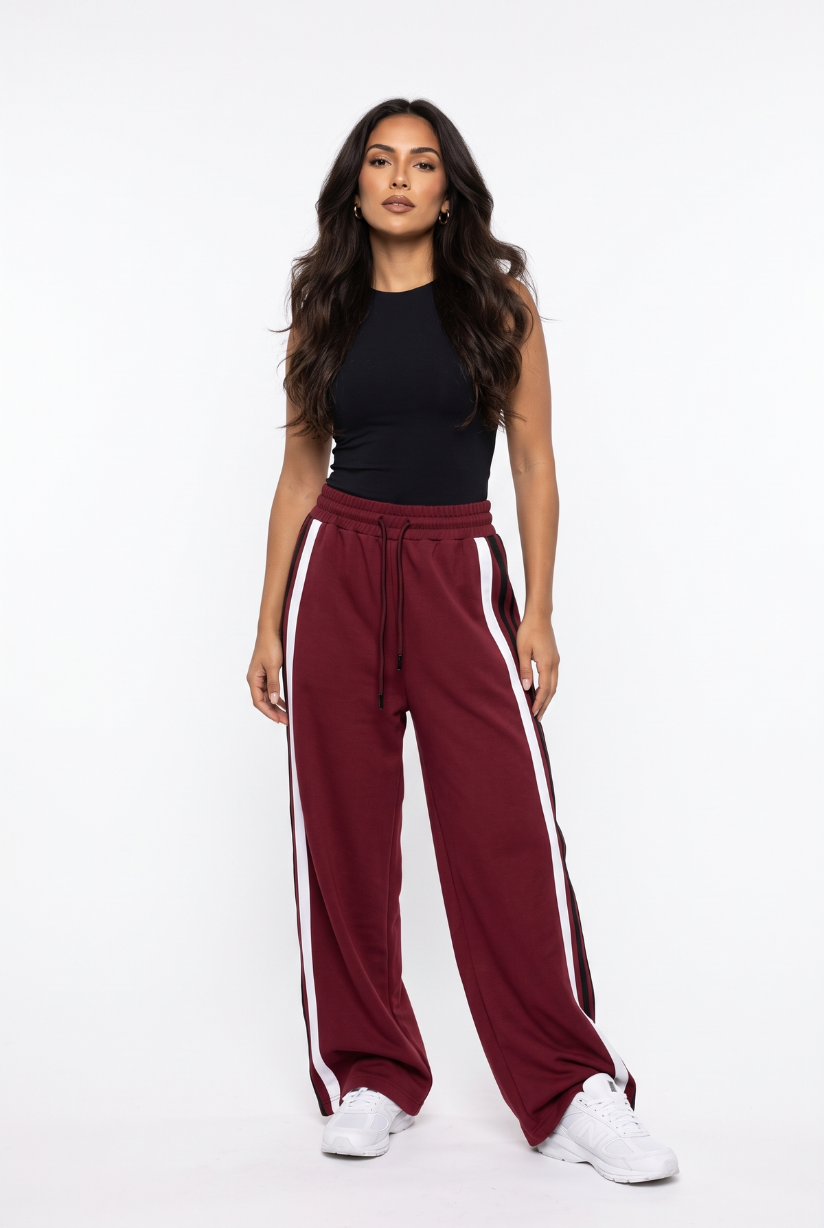 Chevron-Sleeve Zip-Up Track Set