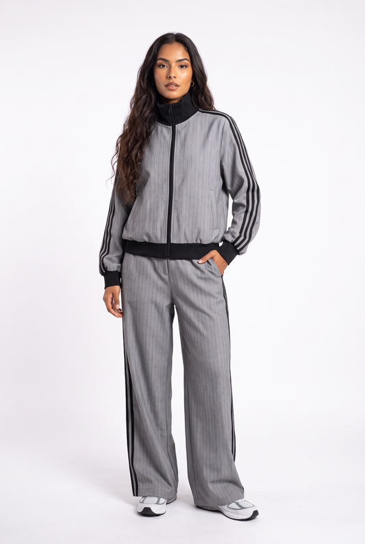 Pinstripe Tailored Track Set