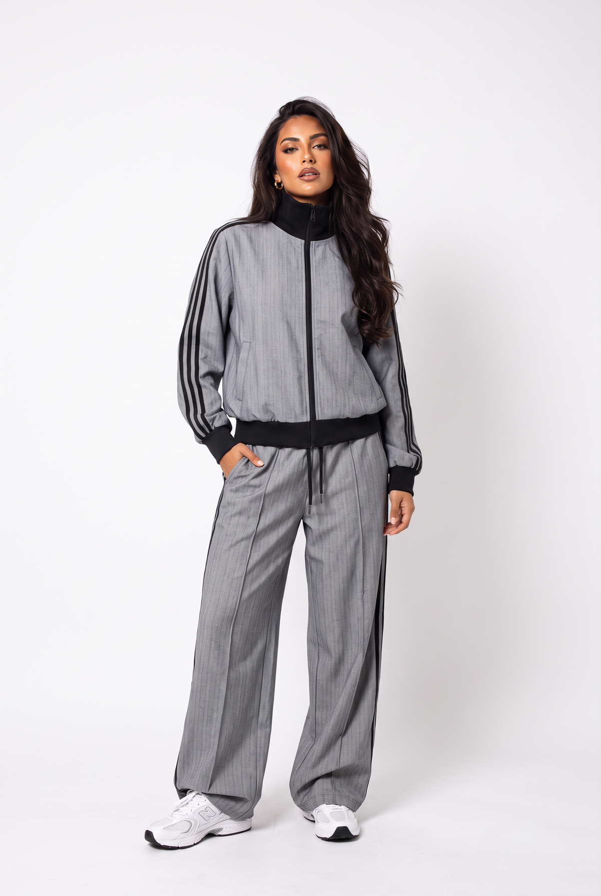 Pinstripe Tailored Track Set