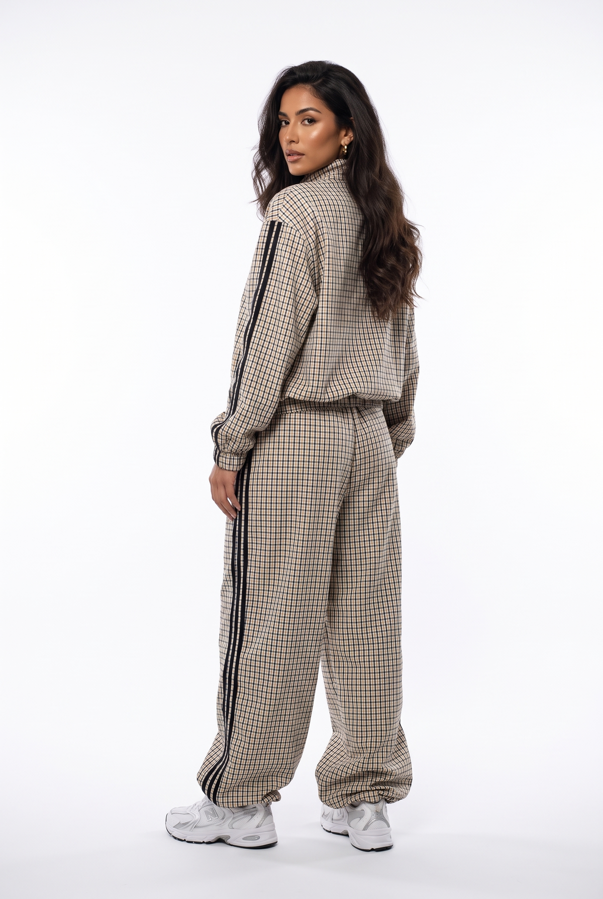 Plaid Zip-Up Track Set